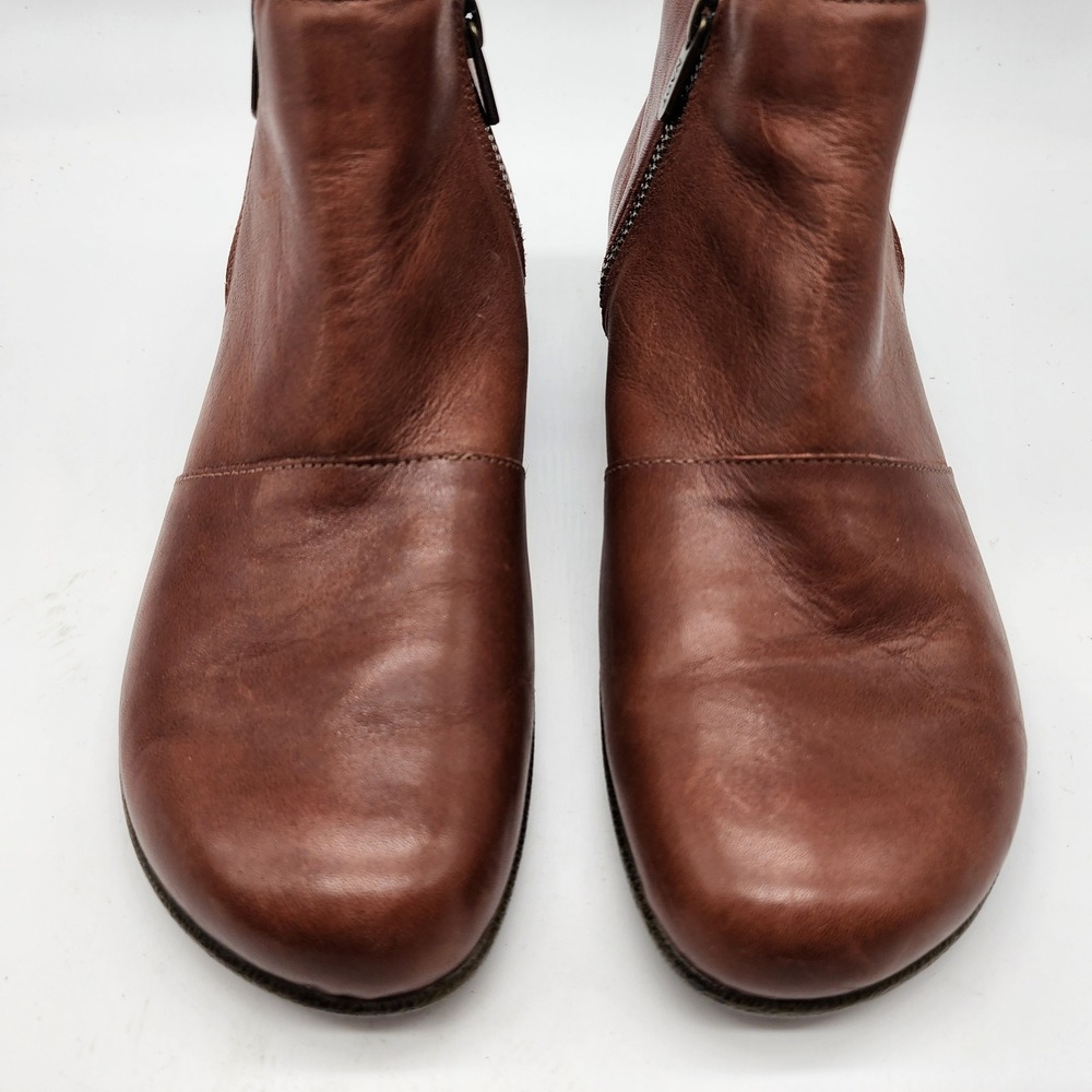 Naot Wanaka Ankle Boots Women's 38 US 7 Brown Leather Side Zip Comfort Booties - Picture 3 of 8